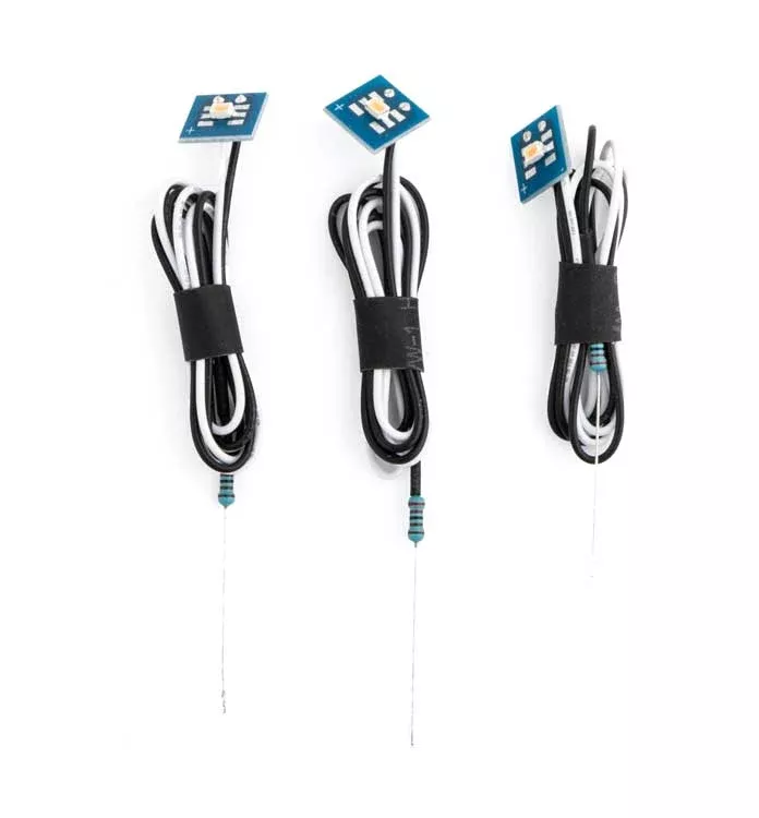 Walthers SceneMaster 949-4873 LED Small Building Light - Warm White (3 Pack)