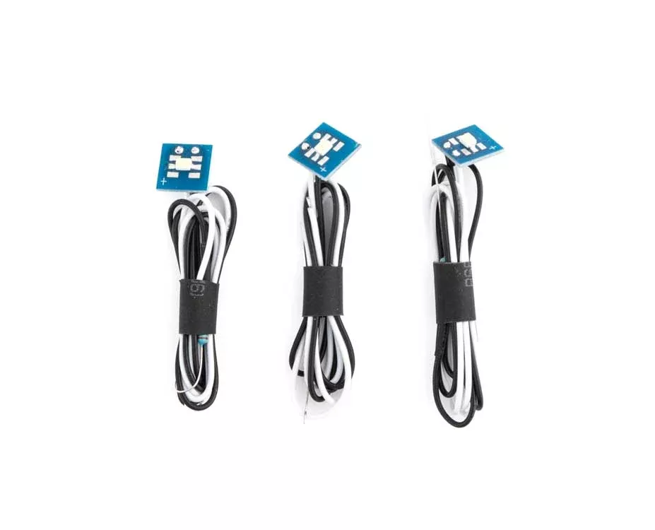 Walthers SceneMaster 949-4874 LED Small Building Light - Natural White (3 Pack)