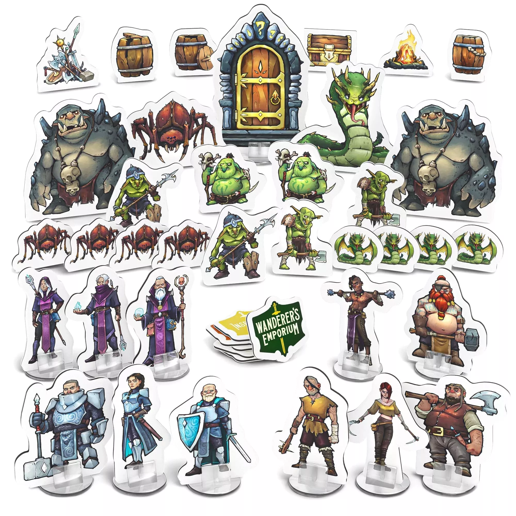 Wanderers Emporium Game Master Miniatures Set - 28mm-32mm, Durable