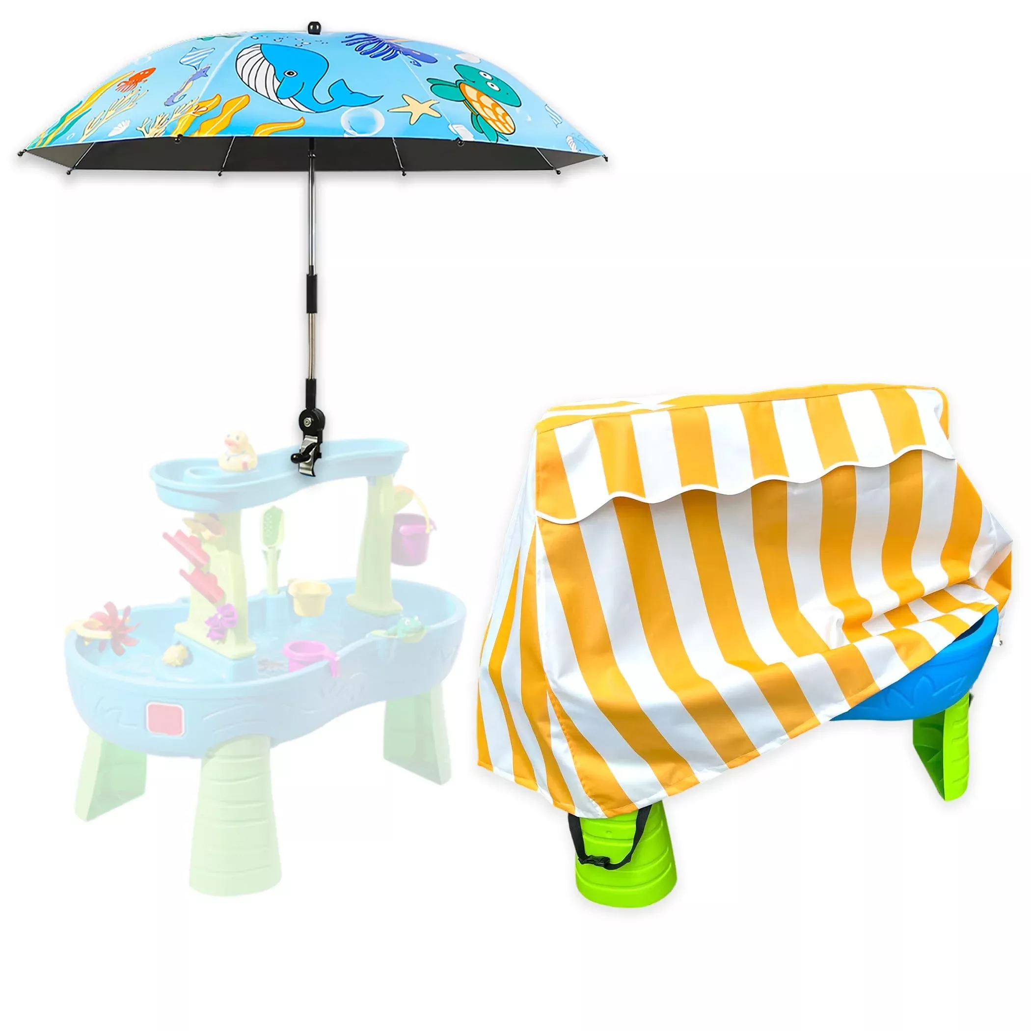 Water Table Cover And Water Table Umbrella For Step 2 Water Table, Ste