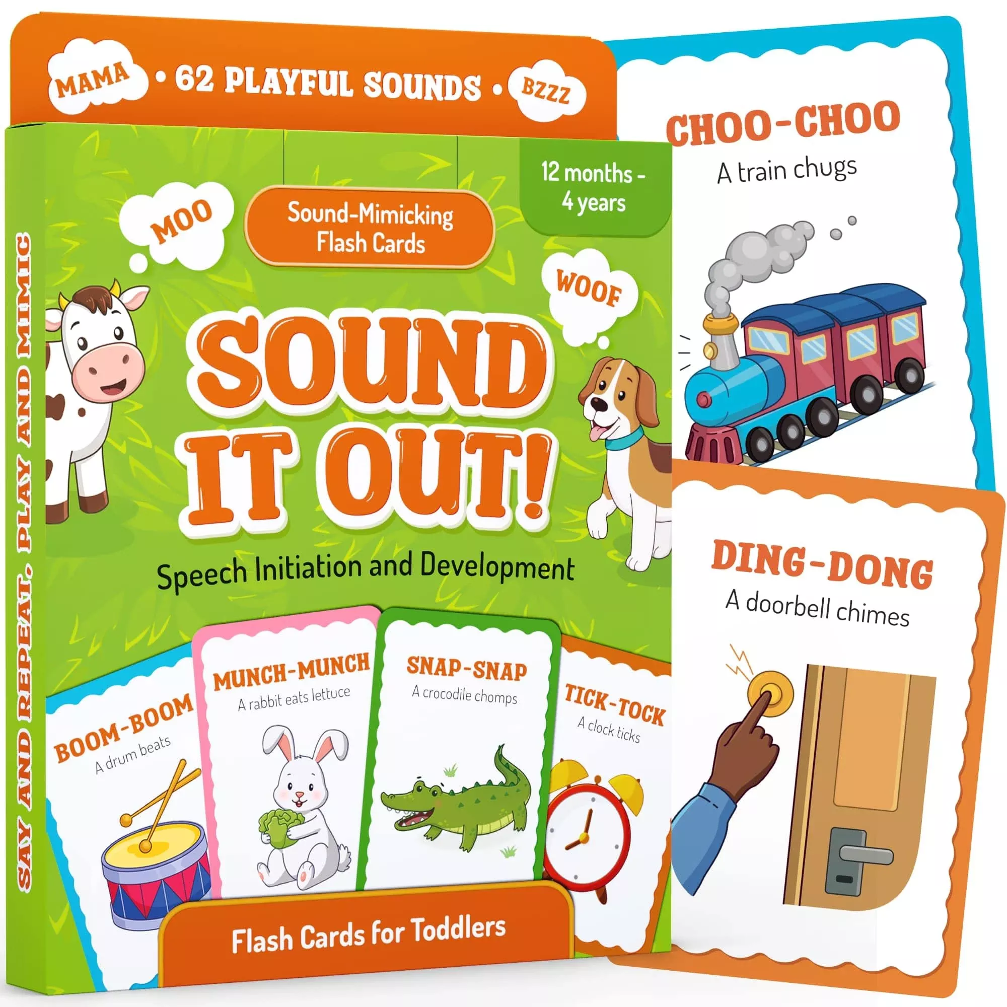 WELL BALANCED Baby Flash Cards for Early Speech Development, Multicoloured