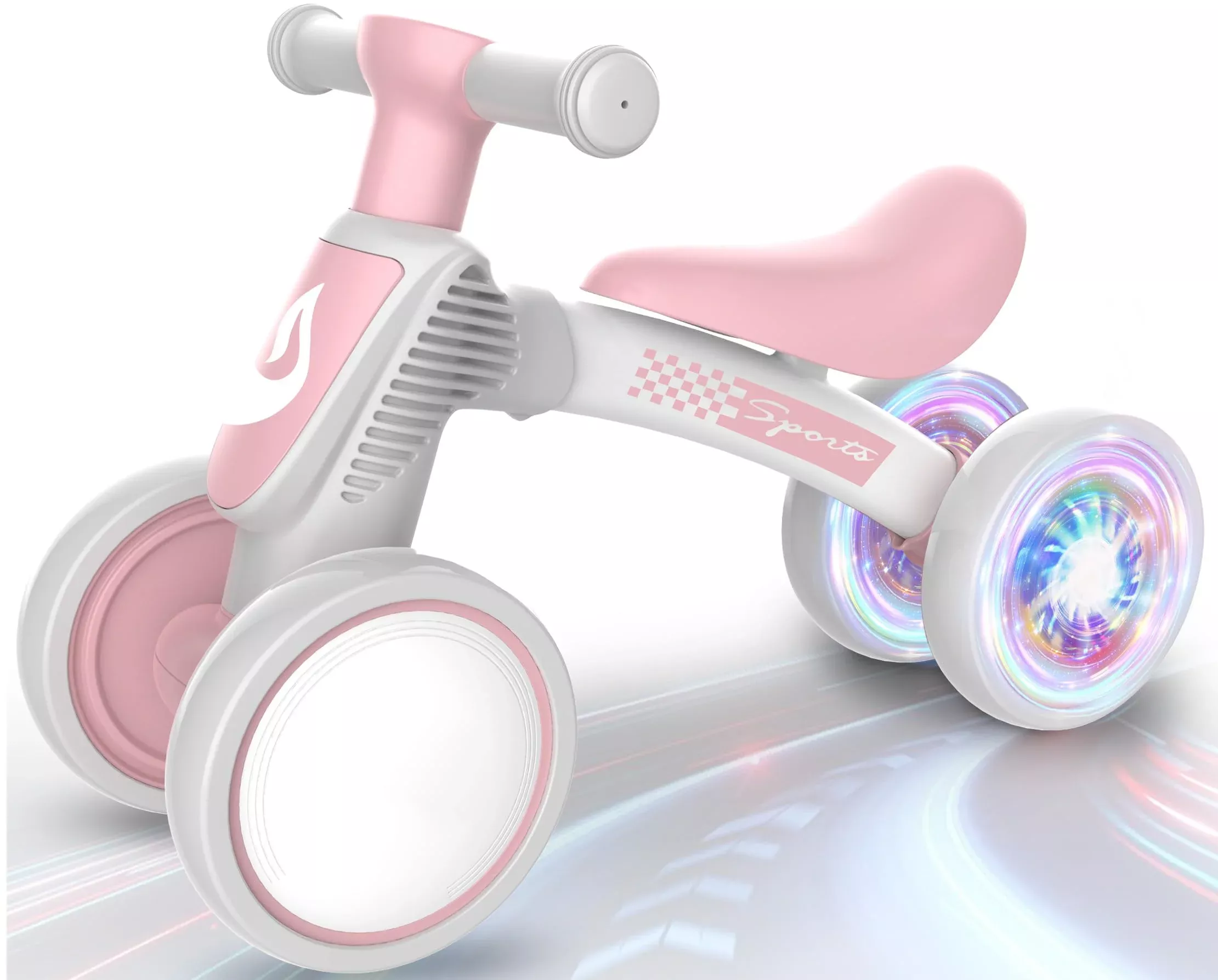 WETIFY Balance Bike for 1-Year-Olds, Pink, Easy Assembly,