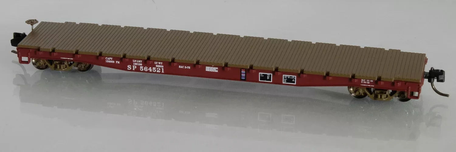 Wheels of Time 50189 N Scale 53'6" General Service Flatcar Southern Pacific SP 3 Pack