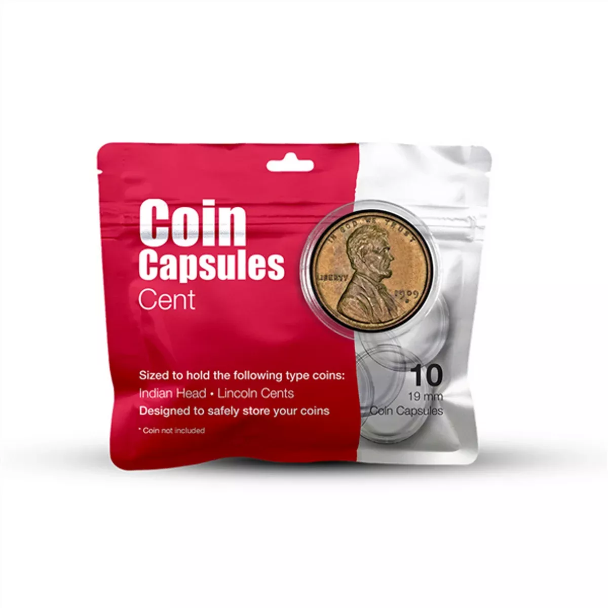 Whitman Publishing 4538 Cent Coin Capsule (10 Pack)