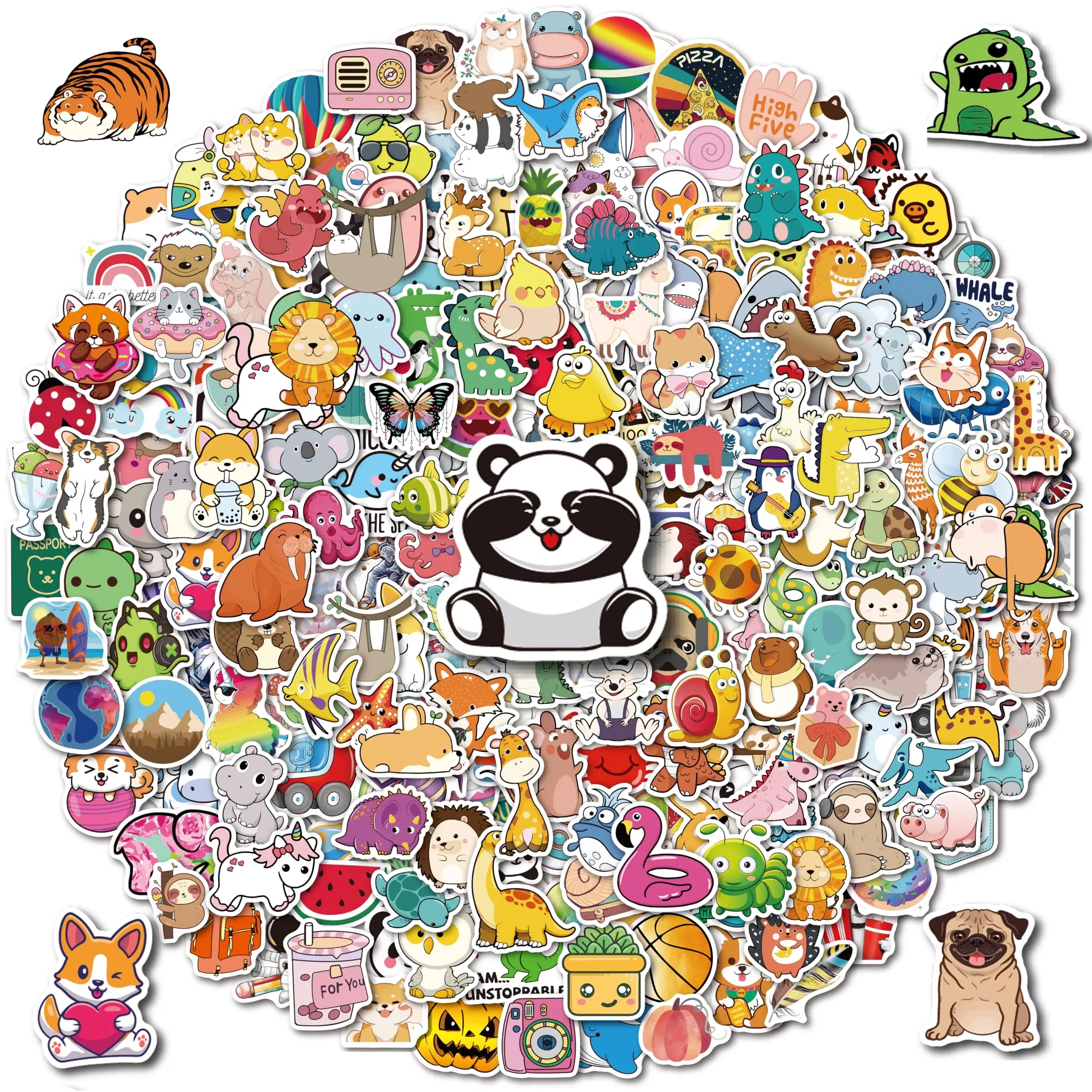 win4pdlay Cute Stickers Pack for Personalization, 300 Pcs, Vinyl PVC