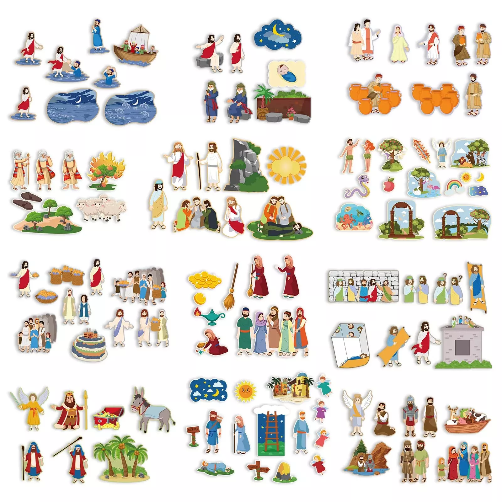 Windkream Interactive Felt Storytelling Set 165 pcs Quality Felt 12.59"