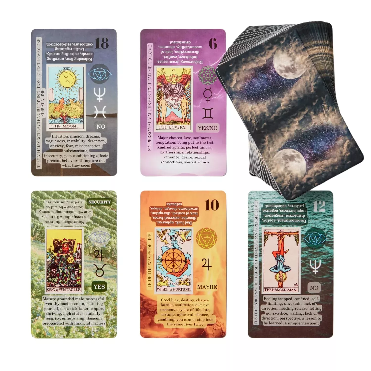 Witchy Cauldron Tarot Deck for Beginners - Multicolor - Medium Size