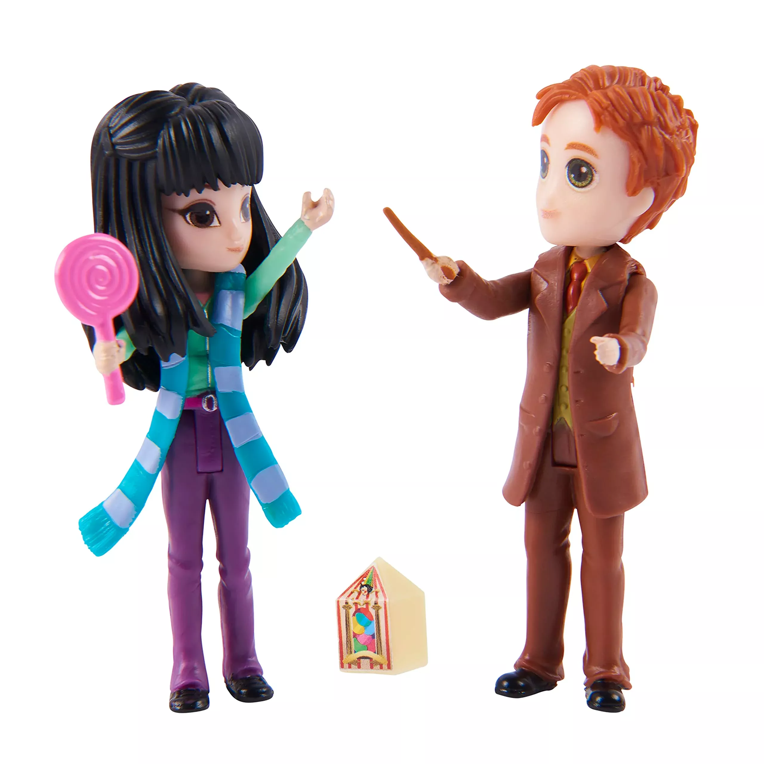 Wizarding World Magical Minis Cho and George Set, 3-Inch Dolls, Accessories