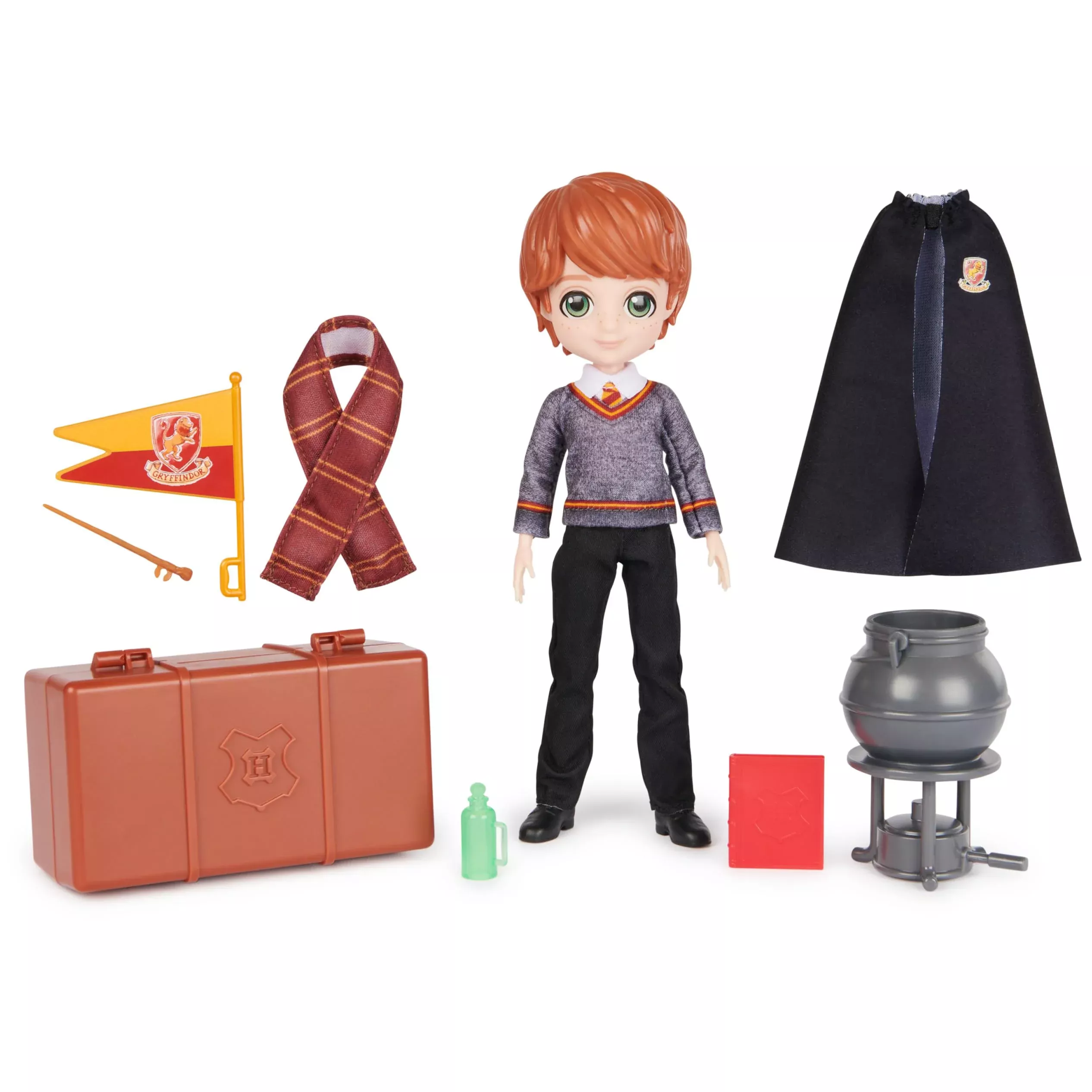 Wizarding World Ron Weasley Doll Set 12-Piece Hogwarts Accessories