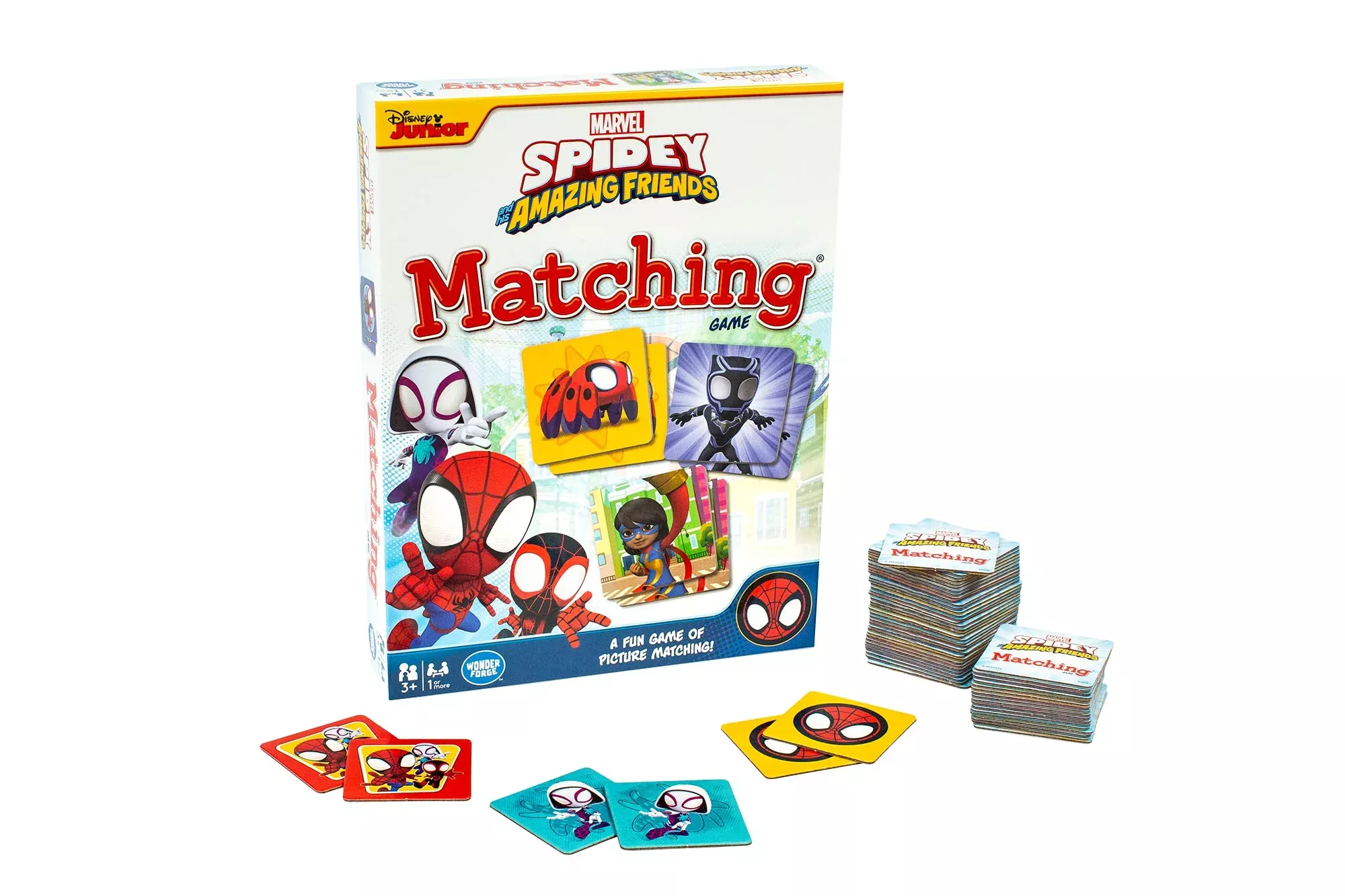 Wonder Forge Marvel Spidey and Friends Matching Game, 72 Tiles, Multicolor