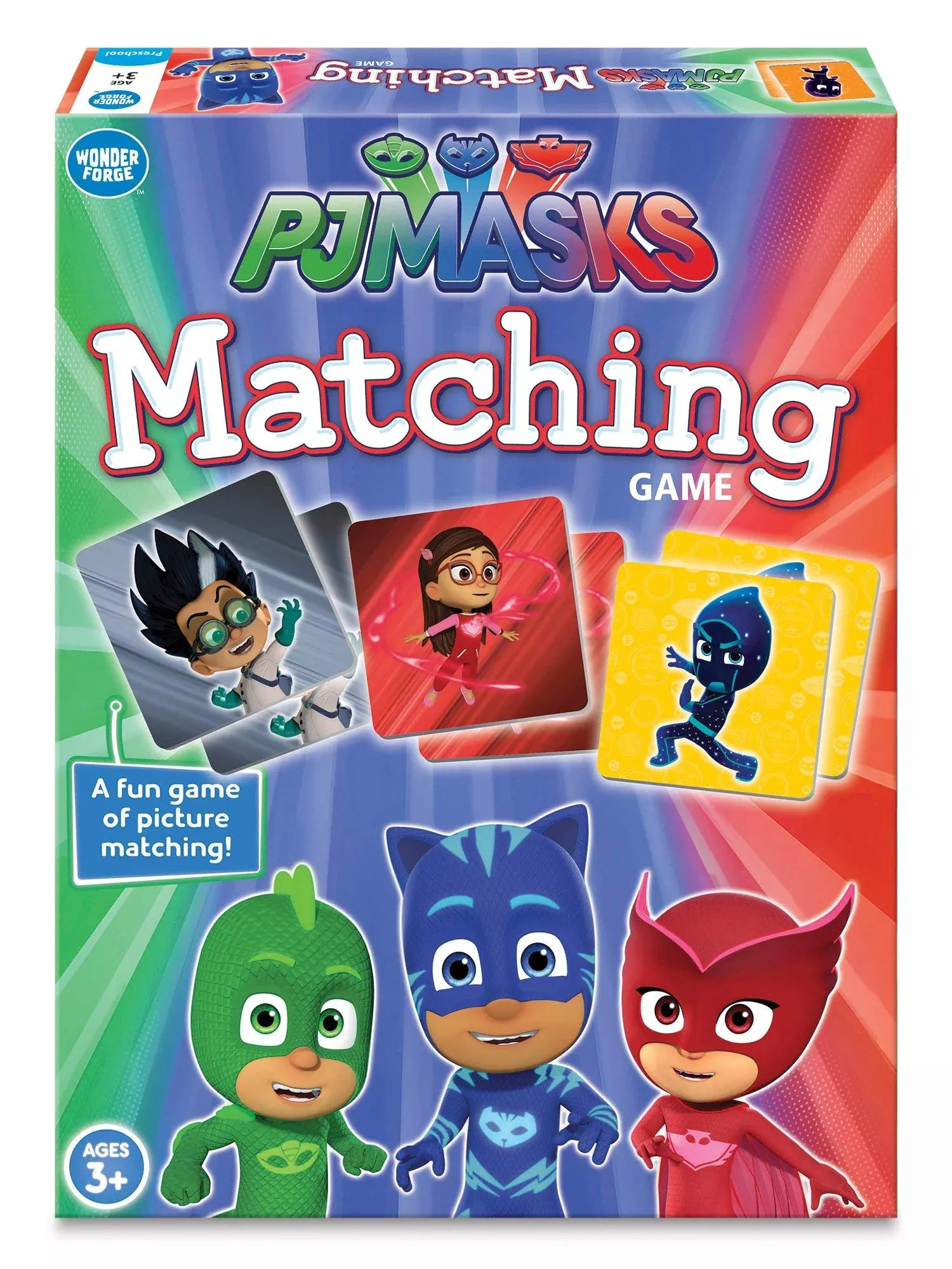 Wonder Forge PJ Masks Matching Game - 72 Tiles, Multicolor, 1.5x