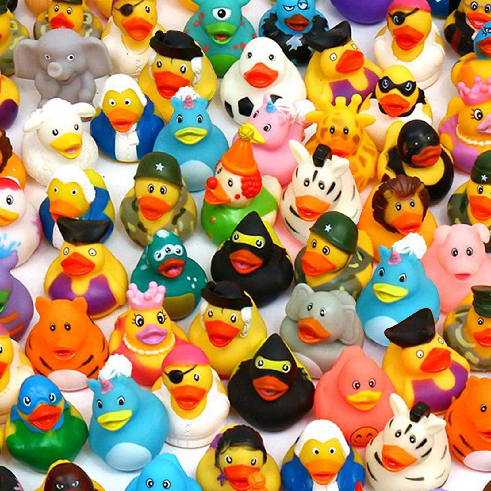 WQTHE Rubber Duck 60 Pack Baby Bath Toy Assortment Multicolor 2.