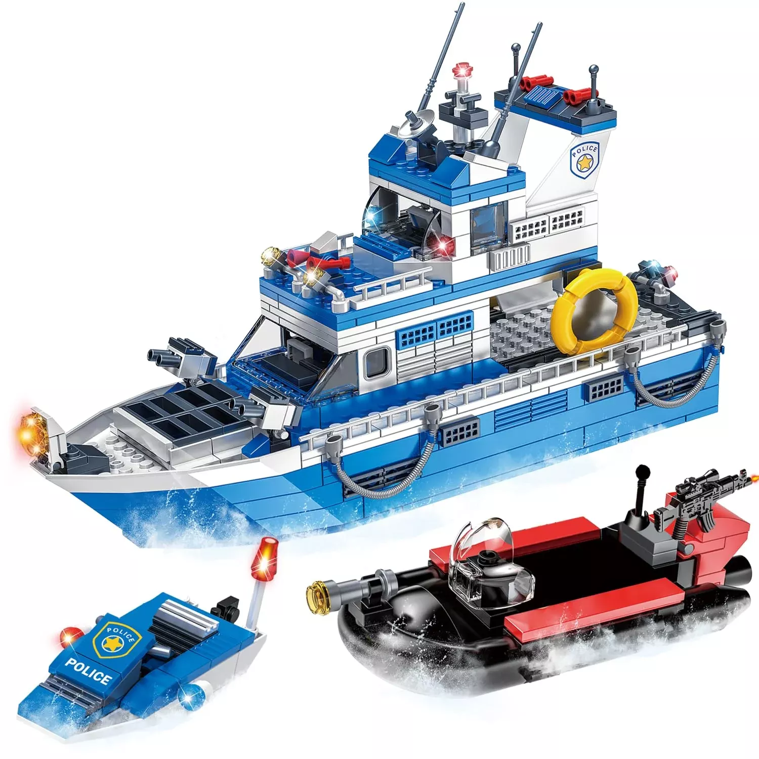 Wvinvw City Boat Stem Building Blocks Sets, Compatible With Lego City