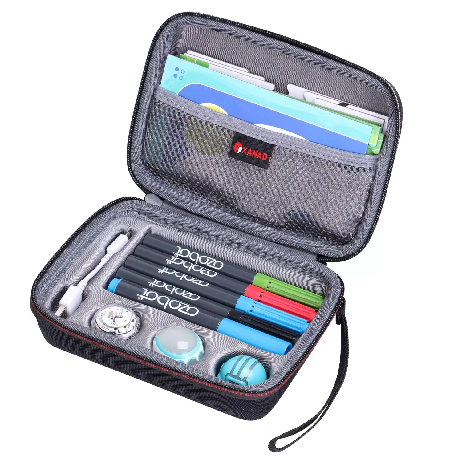 Xanad Hard Storage Case For Ozobot Evo App Bit Coding Robot - Fits 4 C