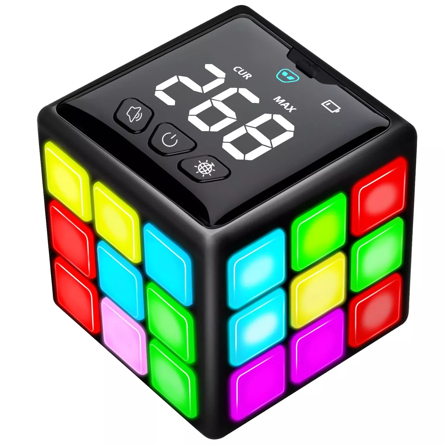 Xinbeiya Memory Cube Toy for Kids, Black, Medium, Rechargeable