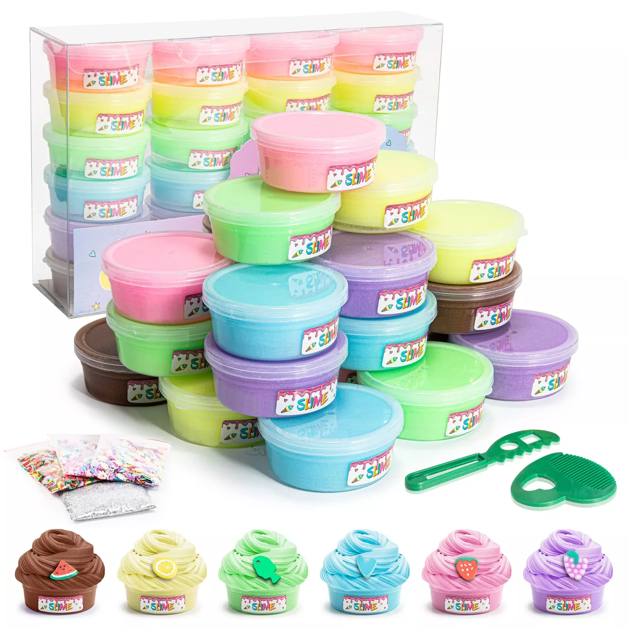 Yastant Easter Slime Kit For Girls And Boys, Safe And Fluffy Slime For