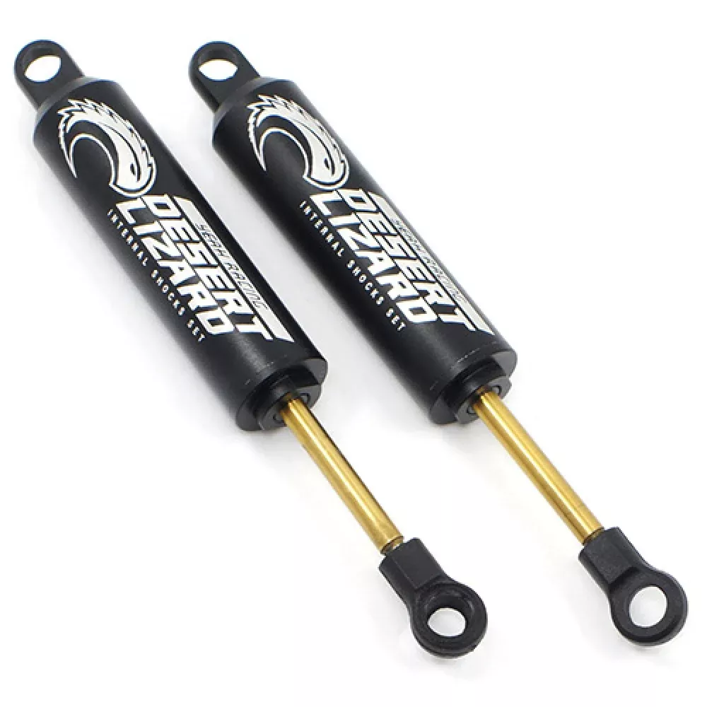 Yeah Racing DDL-120BK Black 120mm Desert Lizard Two Stage Internal Spring Shocks
