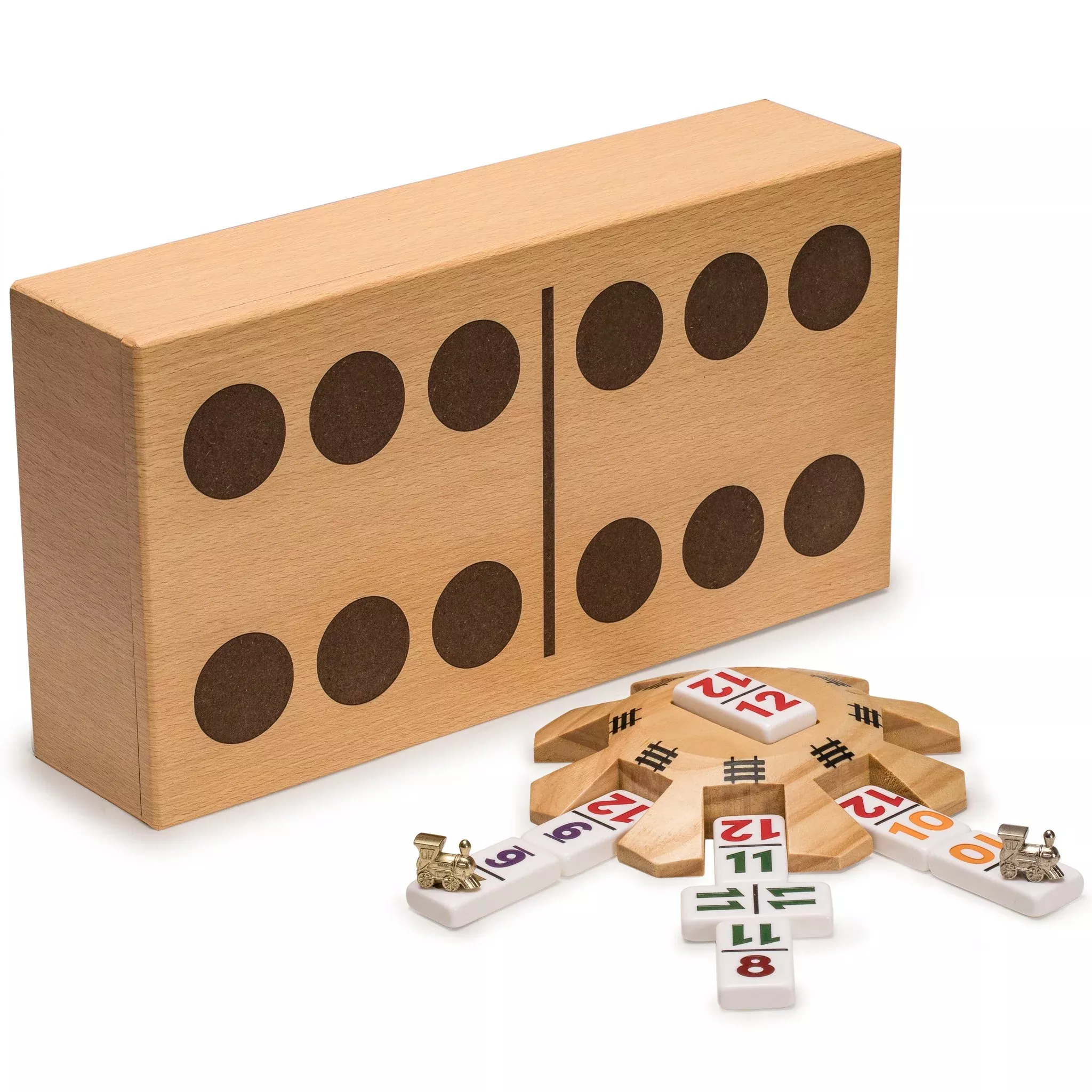 Yellow Mountain Imports Mexican Train Complete Set With Double 12 Numb