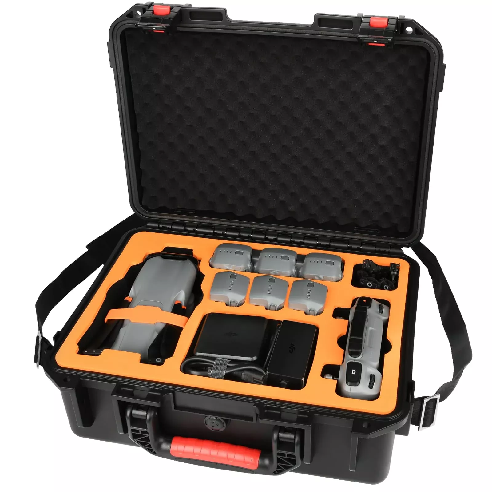 YETEETH Hard Case for DJI Air 3 Drone, Black, Portable Design