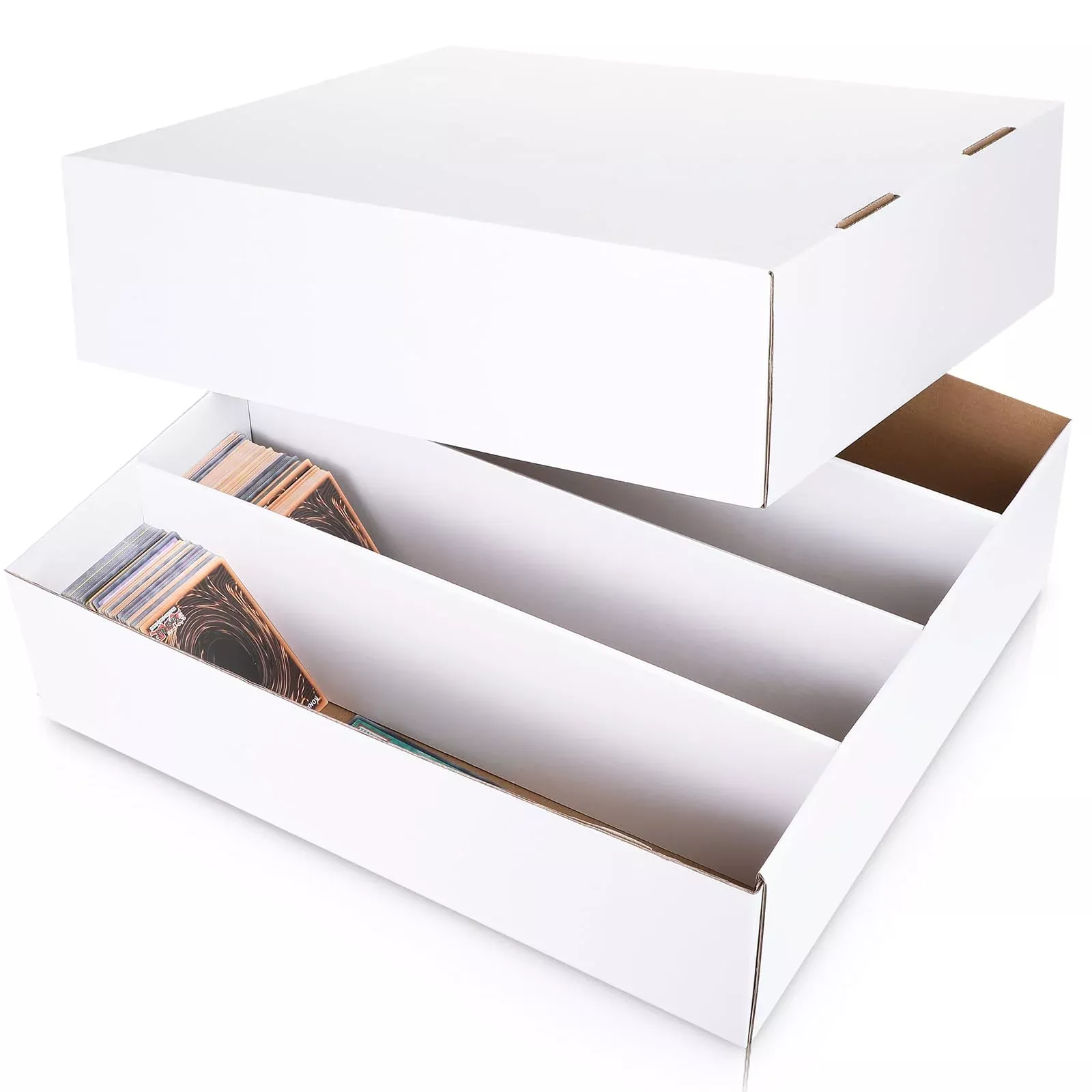 Yexiya Card Storage Box for 3200 Cards, White, 12 x 3
