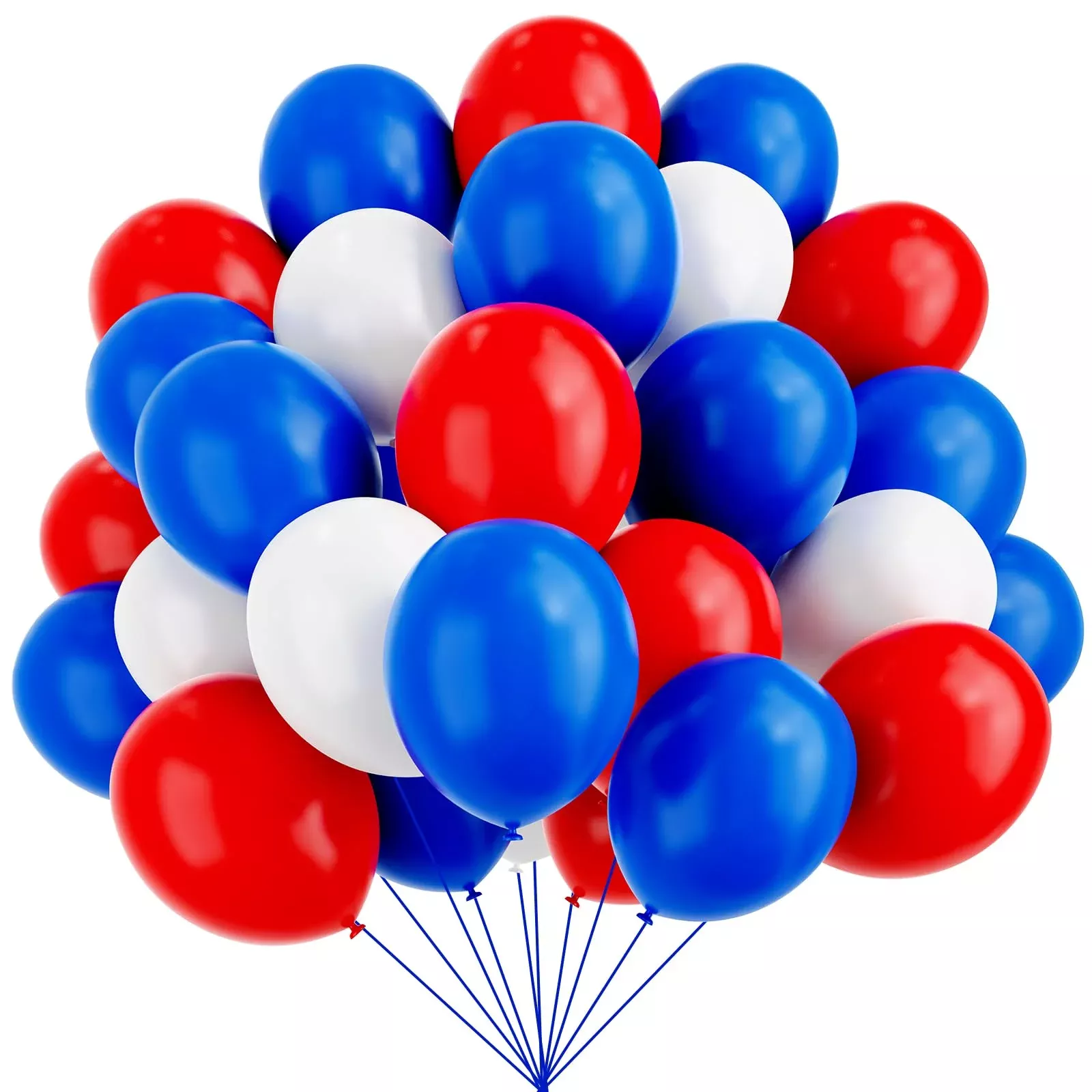 YMSZ Red White & Blue Balloon Kit, 12 Inch, 67pcs for Parties