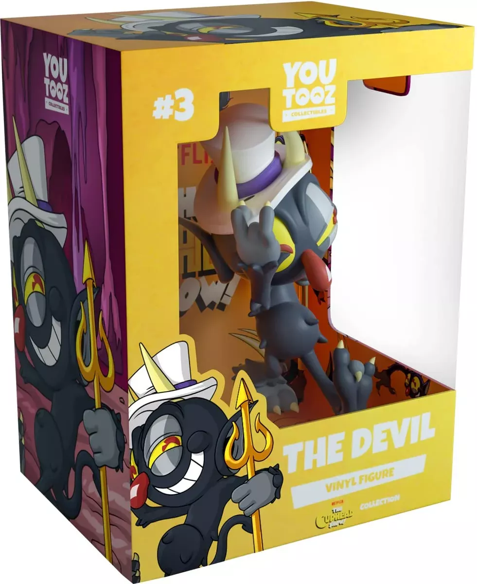 Youtooz Cuphead Vinyl Figure, 4.5'' Cuphead Action Figure, Cuphead And