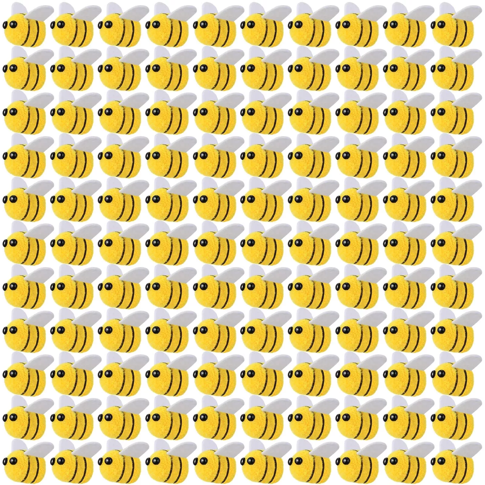 Yunsailing Felt Bees Bulk Craft Ball Bees Cute Plush Bees For Crafts D