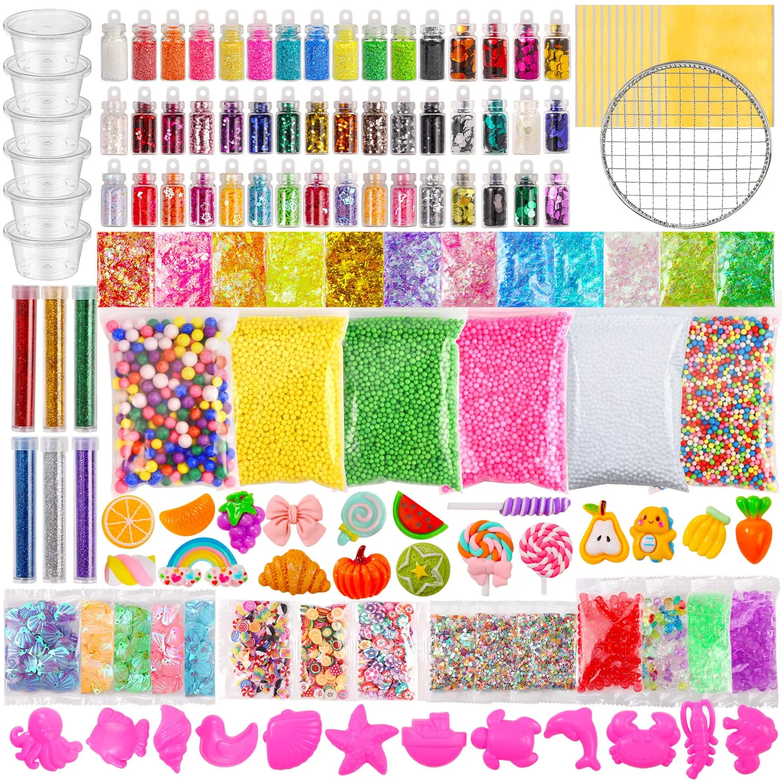 ywevyezc Slime Supplies Kit for DIY Crafts, Multicolor, 3 Pack