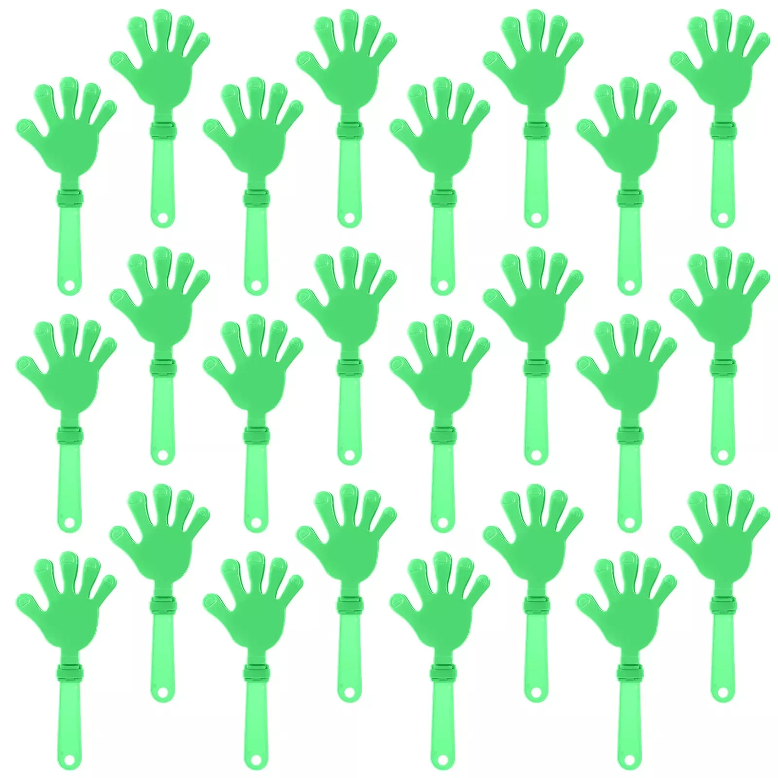 ZCYSRLQIN Hand Clappers Noise Makers for Parties, 24 Pack, Green