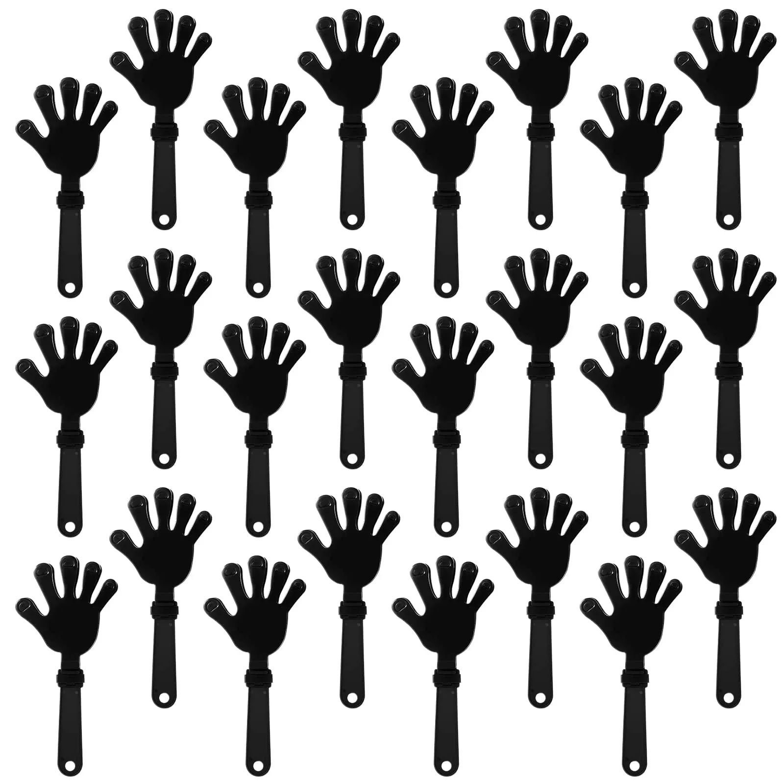 ZCYSRLQIN Hand Clappers Noisemakers for Parties, Black, 24