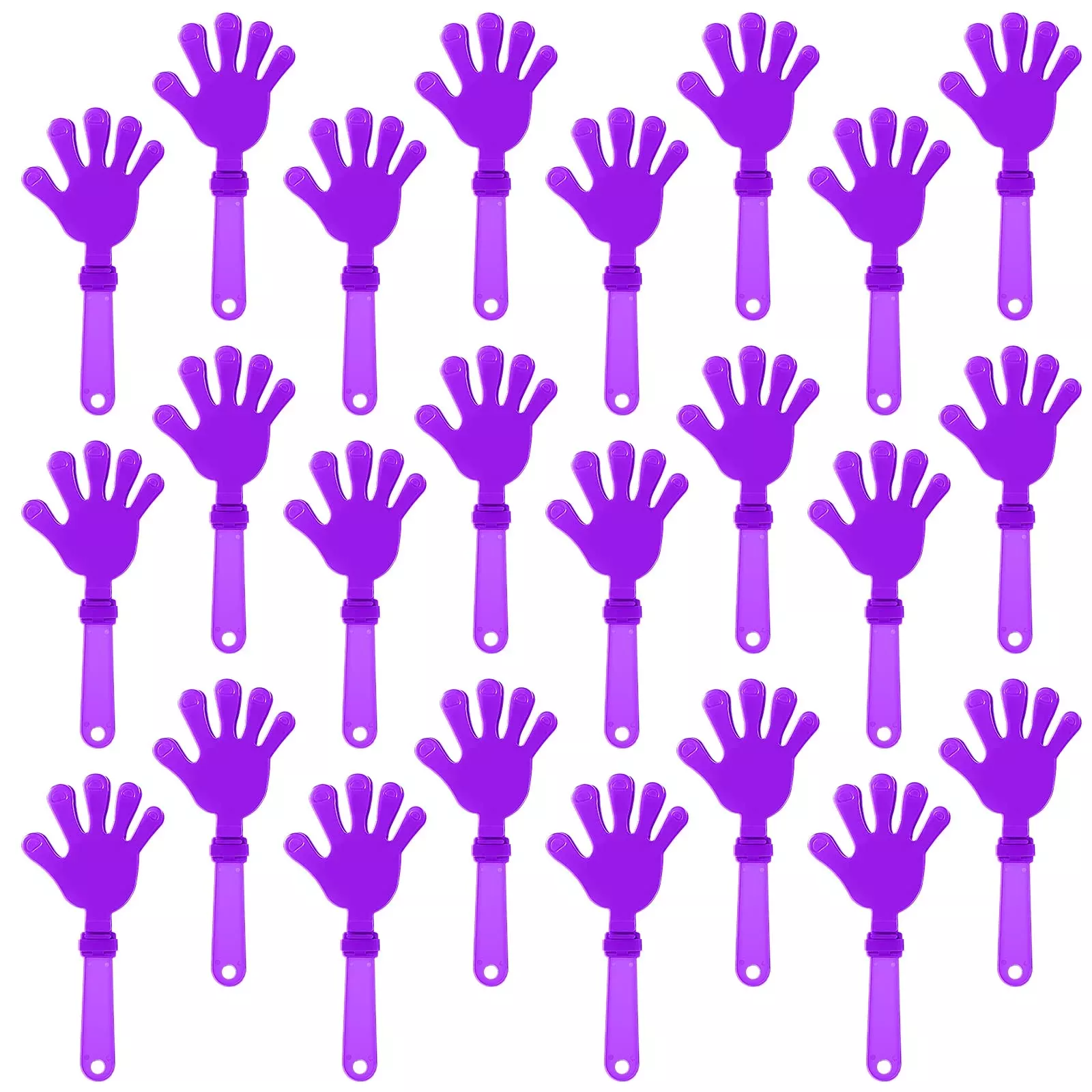 ZCYSRLQIN Hand Clappers for Parties, 24 Pack, Lilac Purple
