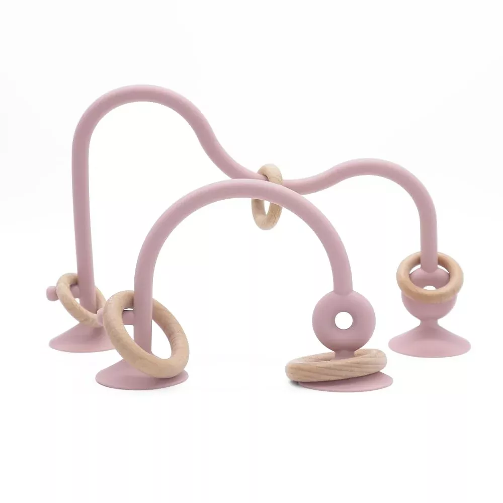 zeeloopbee Montessori High Chair Toy - Pink, Medium, Silicone