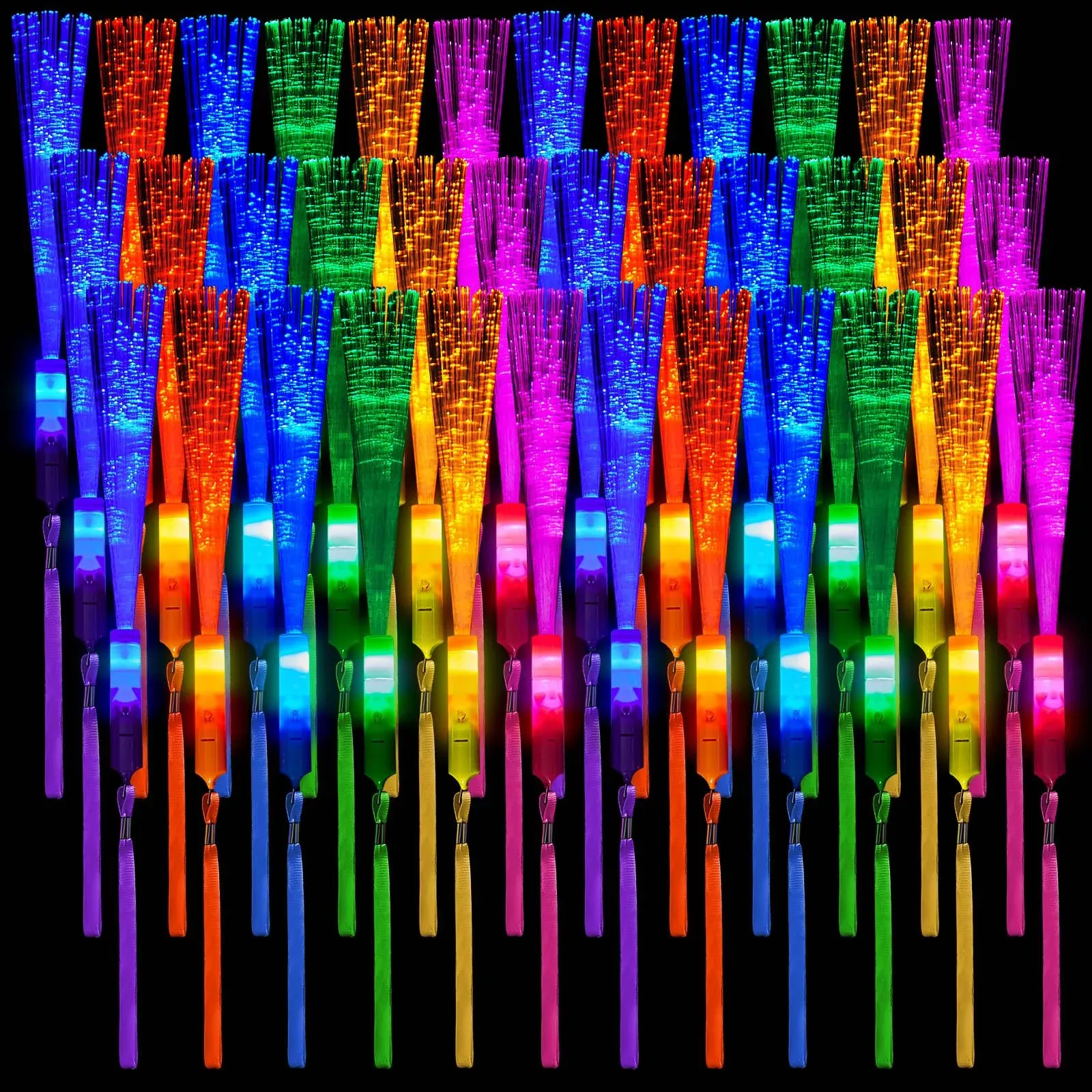 Zhanmai LED Glow Sticks, 24 Pack, 19x1.8 inches