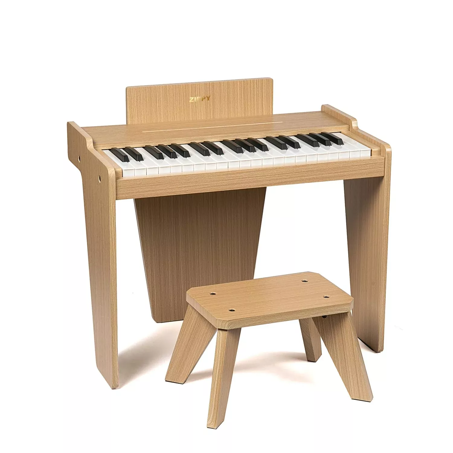 ZIPPY 37 Keys Digital Piano Oak Basic 57cm for Kids Age 3+
