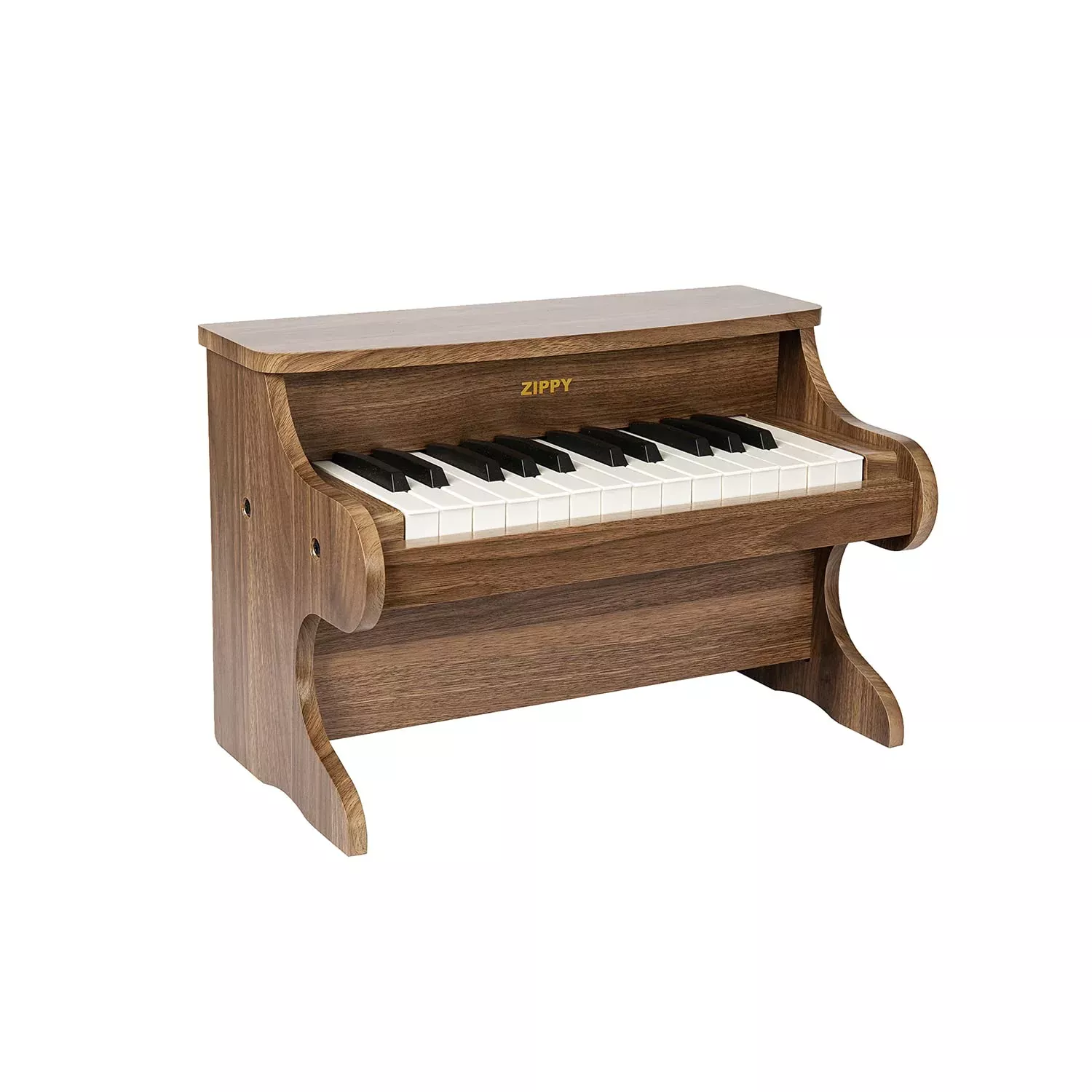 ZIPPY Miniature Digital Piano 25 Keys Walnut Color for Kids