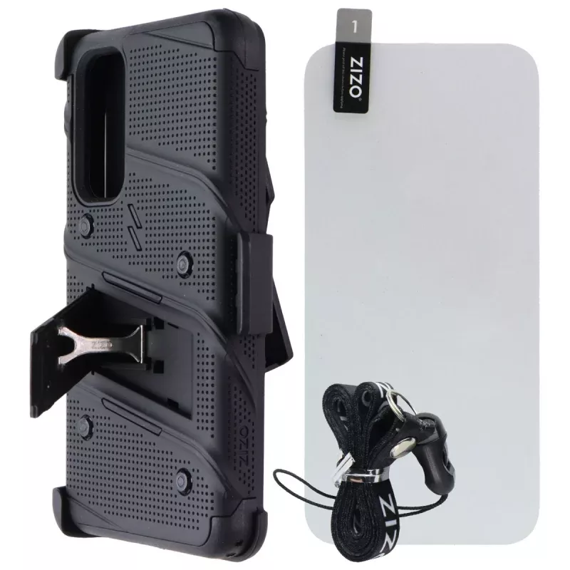 ZIZO Bolt Bundle with Case/Holster/Tempered Glass for Samsung Galaxy A54 - Black