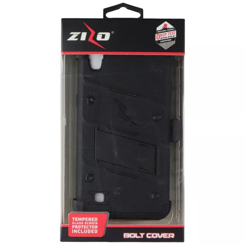 ZIZO Bolt Cover Kickstand Case + Screen + Holster for LG X Power - Black