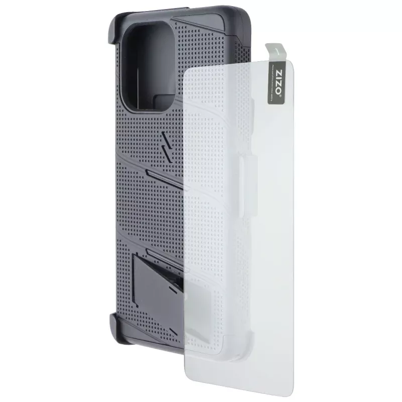 Zizo Bolt Series Bundle Case/Screen for Motorola Moto G (2025) - Black