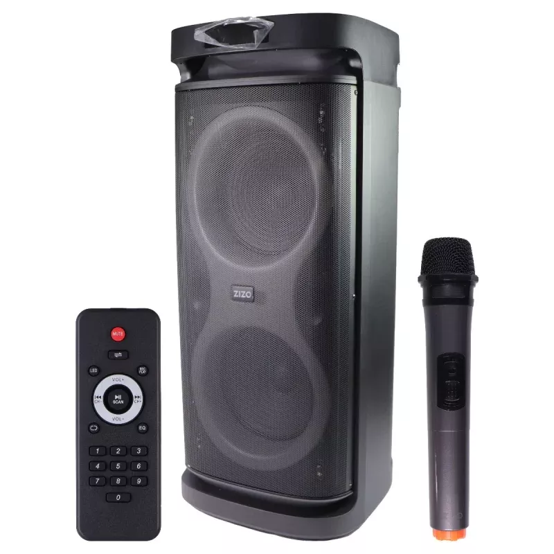 ZIZO Boom Z11 100W Party Wireless Speaker with Microphone & Remote - Black