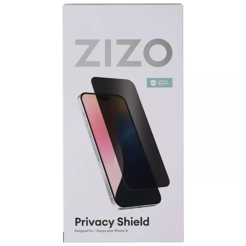 ZIZO PRIVACY Shield Tempered Glass for iPhone 16 Smartphones