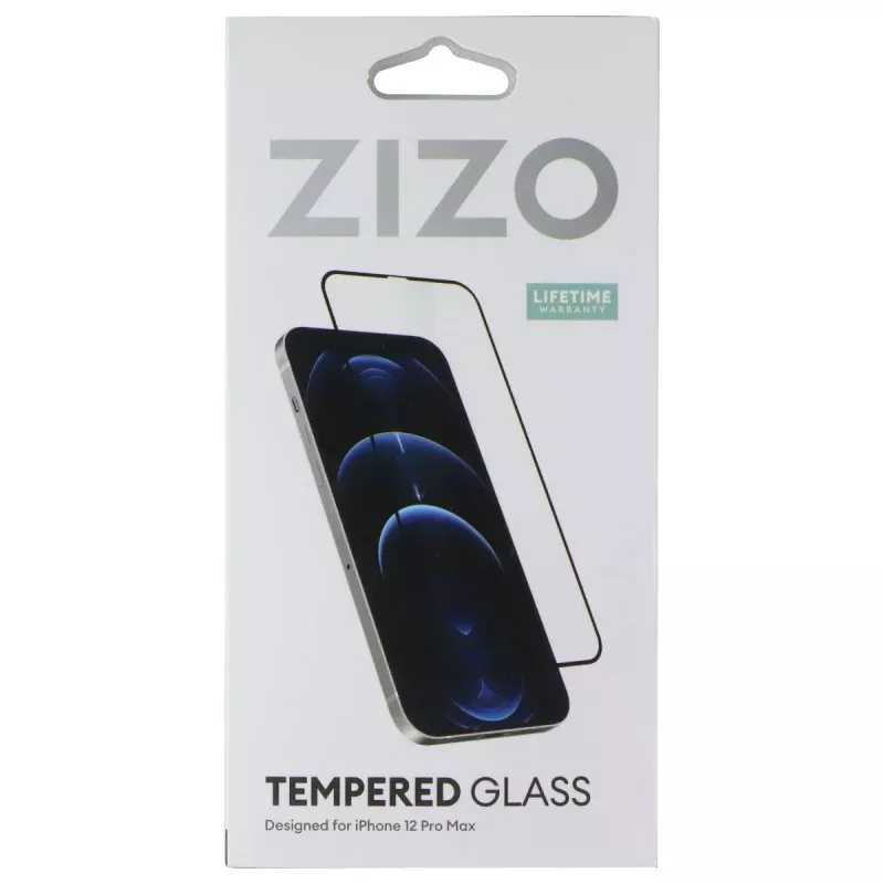 Zizo Tempered Glass for Apple iPhone 12 Pro Max - Black