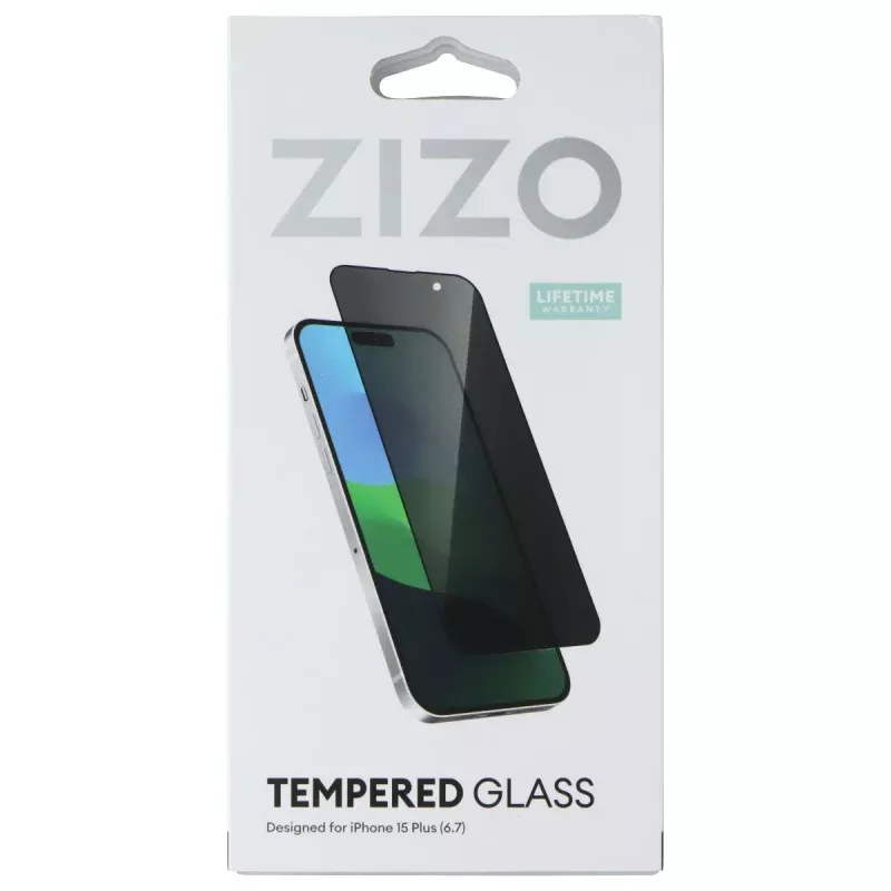 ZIZO Tempered Glass Screen Protector for Apple iPhone 15 Plus - Privacy