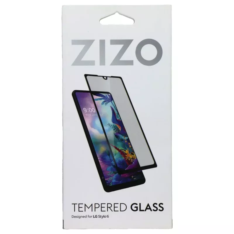 ZIZO Tempered Glass Screen Protector for LG Stylo 6 - Clear / Black Trim