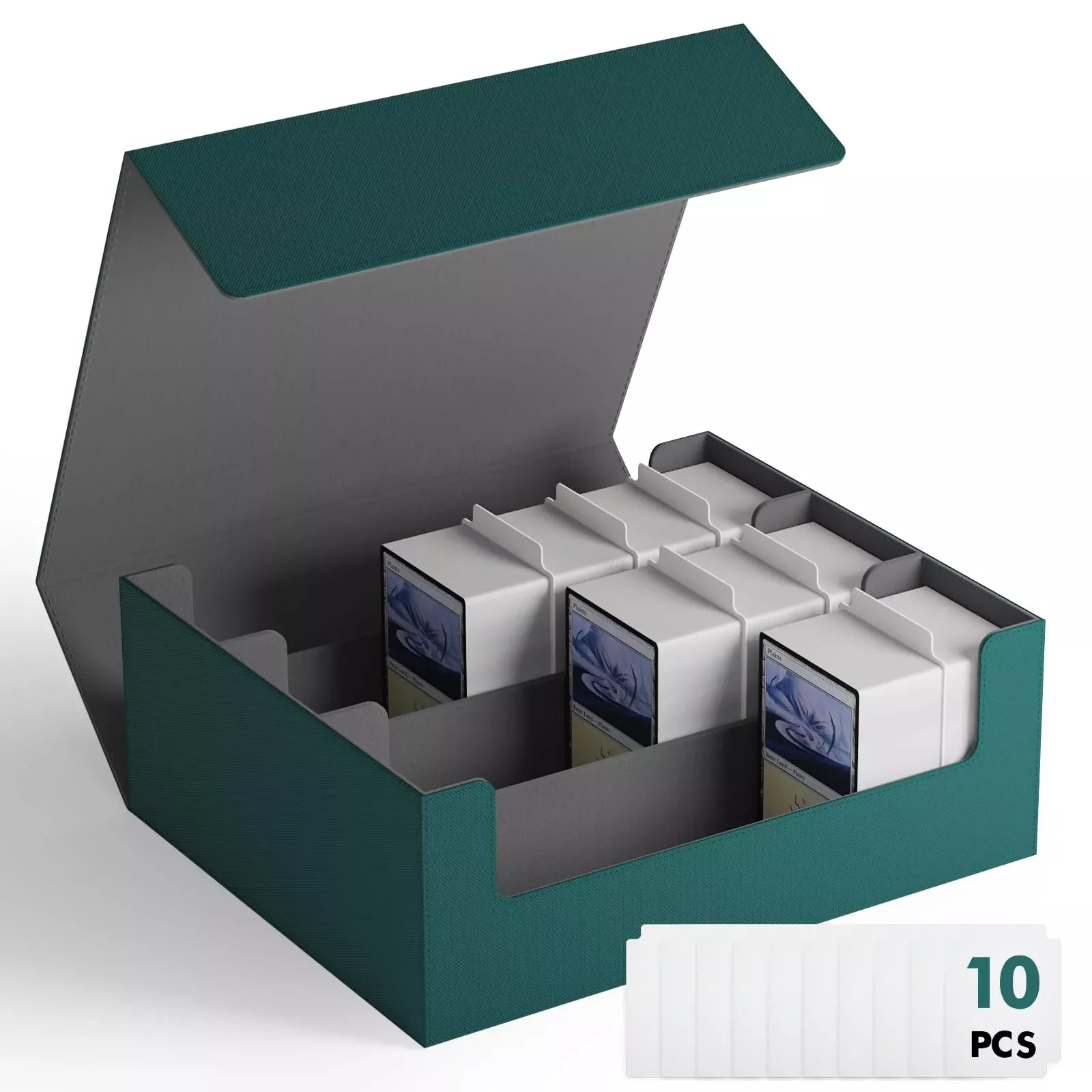 Zlca Card Storage Box For Mtg Ptcg, Commander Deck Box Holds 1800+ Car