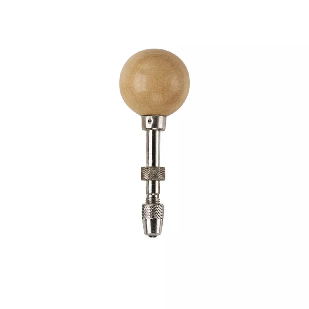 Zona 37-120 Pin Vise Wood Ball Handle