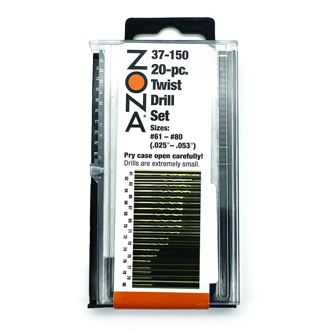 Zona 37-150 #61-#80 Drill Bit Set 20 Piece