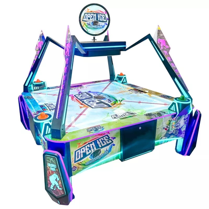 Zoom Studios Open Ice Four Player Redemption Quad Air Hockey