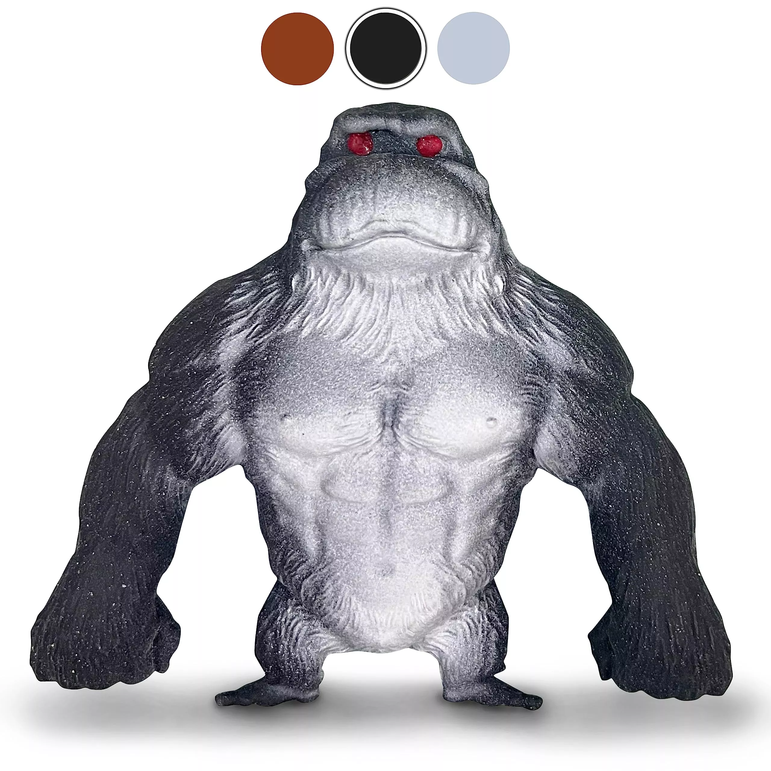 ZTATU Stretch Monkey Toy - Black Stretchy Monkey Stress Ball, Small TP