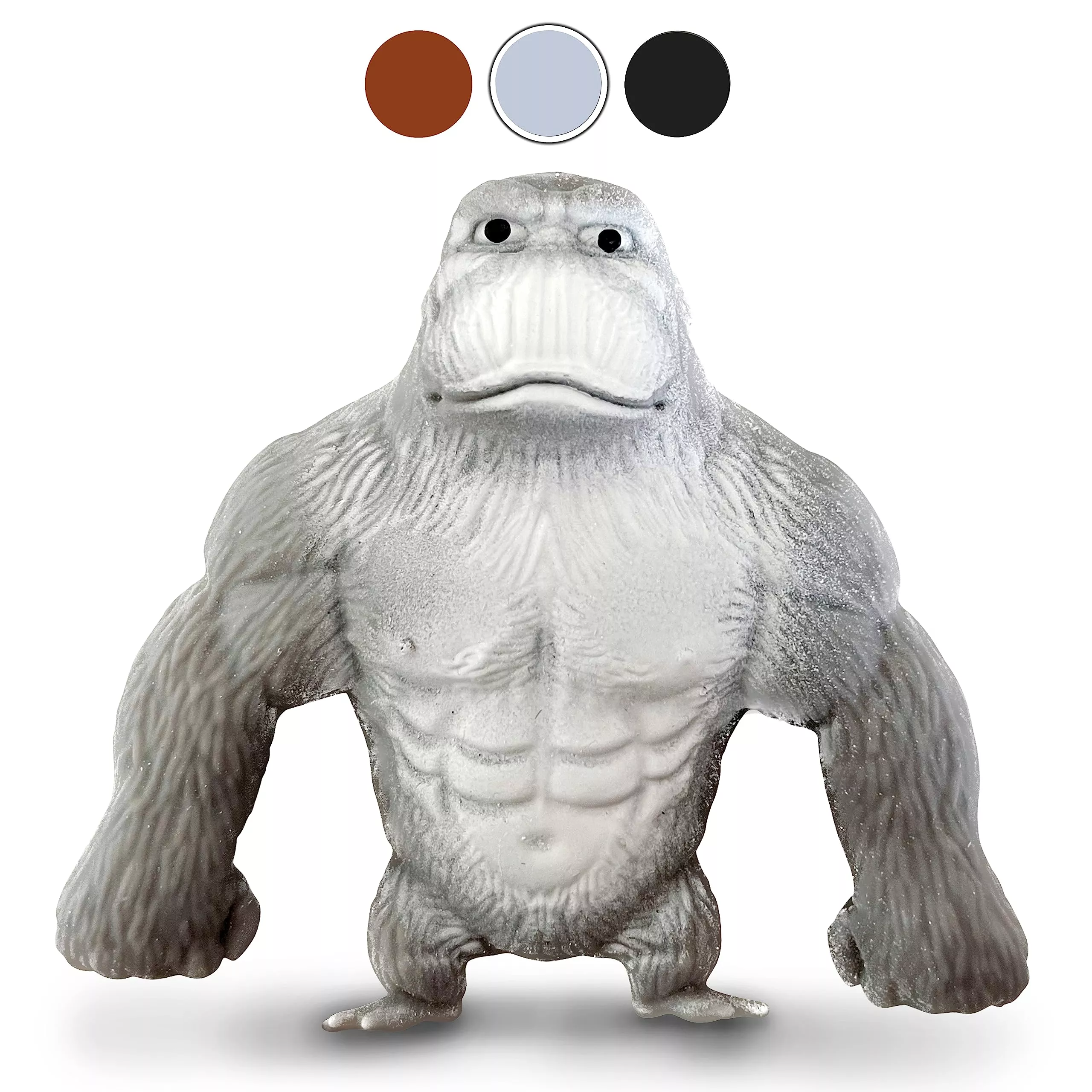ZTATU Stretchy Monkey Toy - Grey Squishy Stress Relief for Autism - Sm