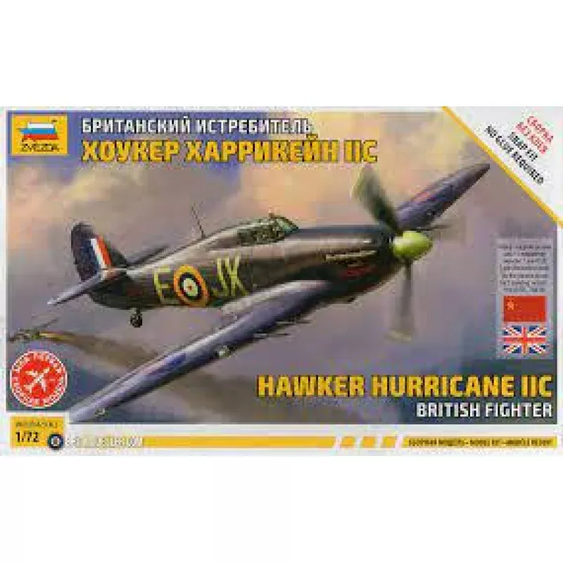 Zvezda-1/72 Tiger I Hawker Hurricane IIC